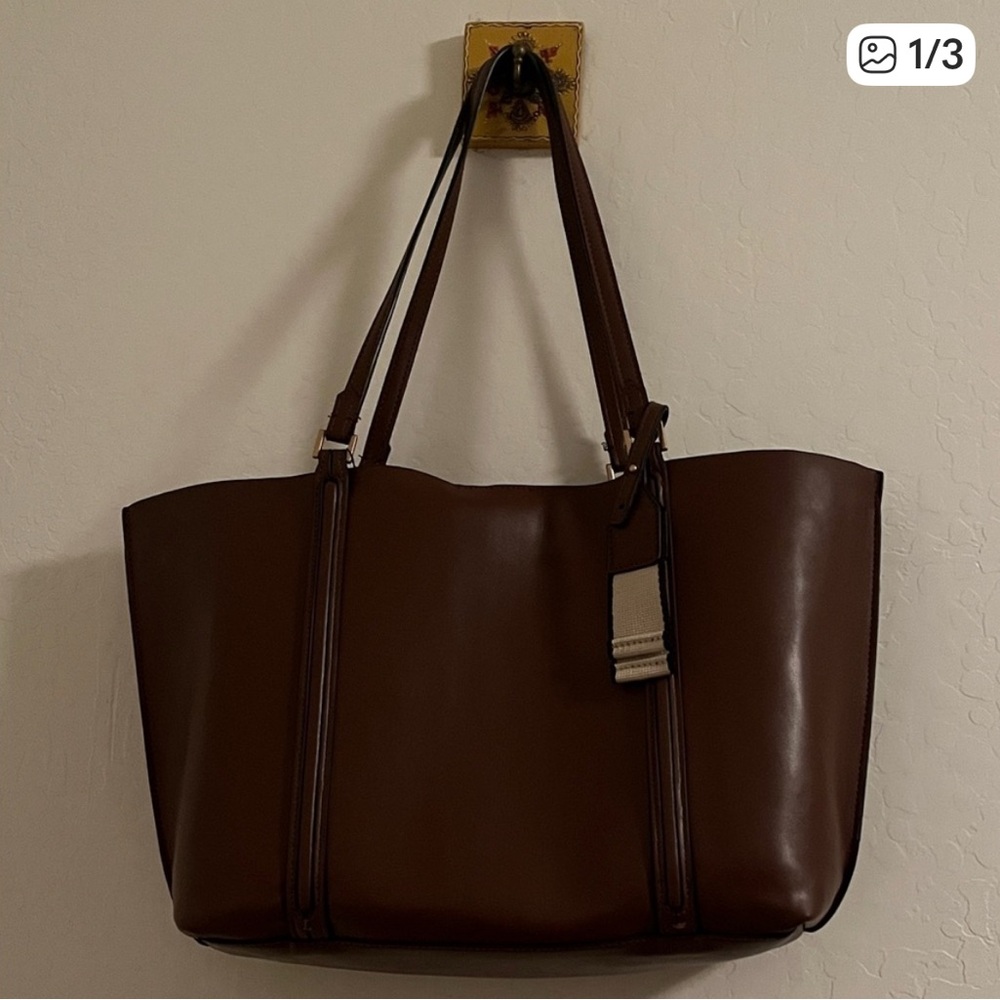 Zara Brown Tote Bag